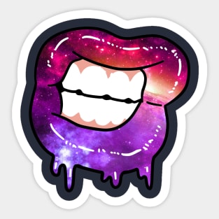 Drippy Space Lips Sticker